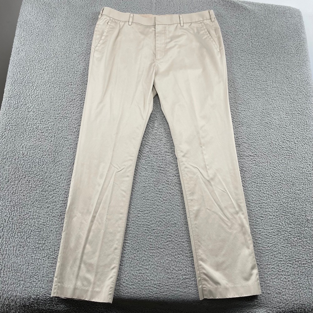 Bonobos‎ Chino Pants Mens 38/34 Tan Slim Fit Wednesday Cotton Twill Trousers